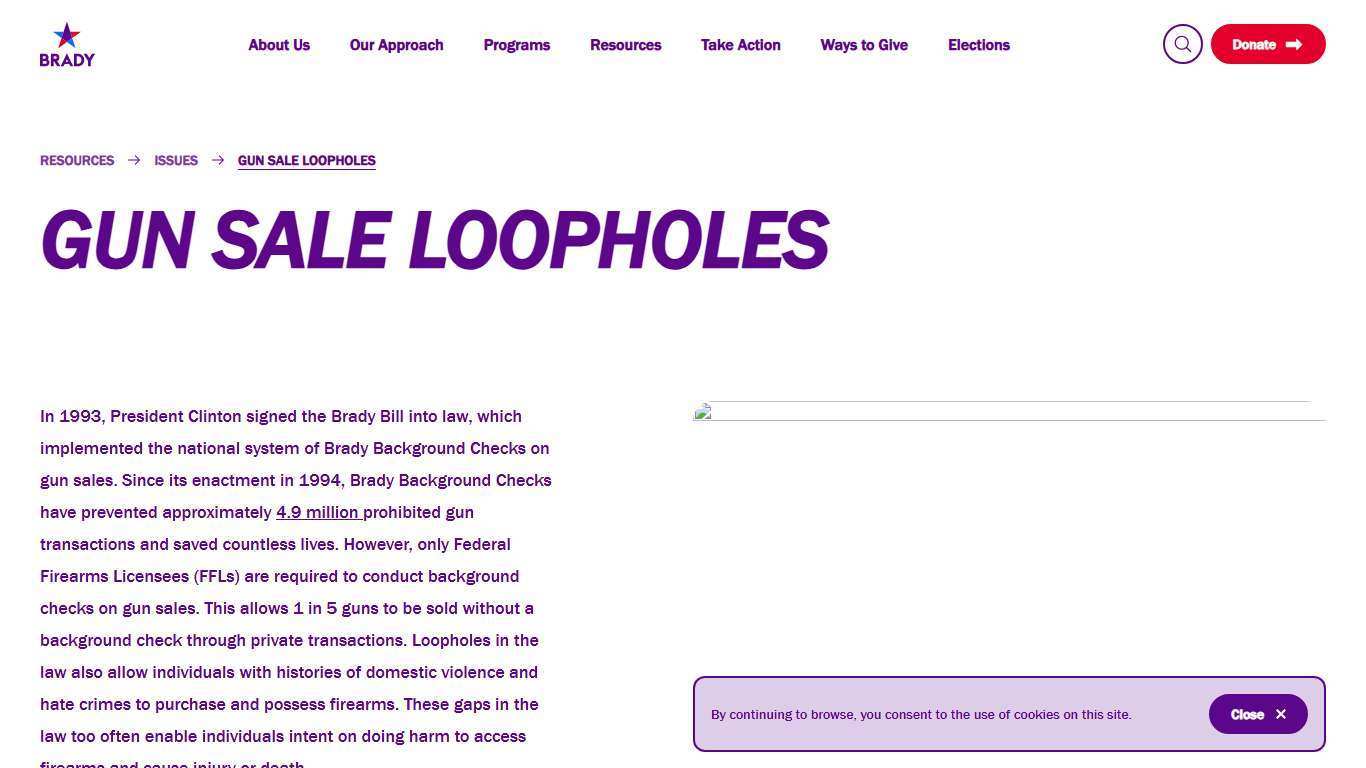 Gun Sale Loopholes | Brady United