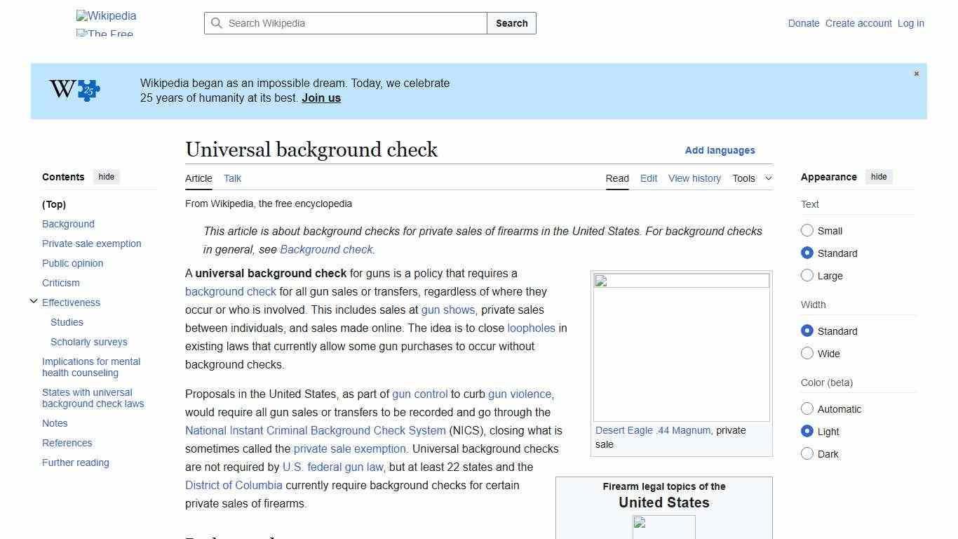 Universal background check - Wikipedia